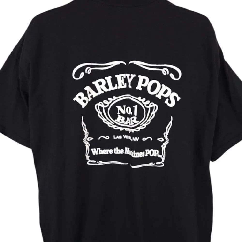 Barley Pops T Shirt Mens Size 3XL Black Las Vegas Bar Travel Destination Tee
